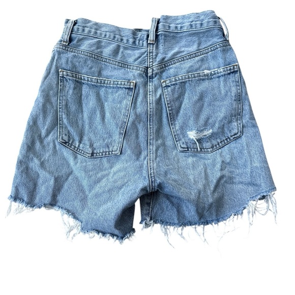Agolde Criss Cross Organic Cotton Denim Shorts - Picture 3 of 6